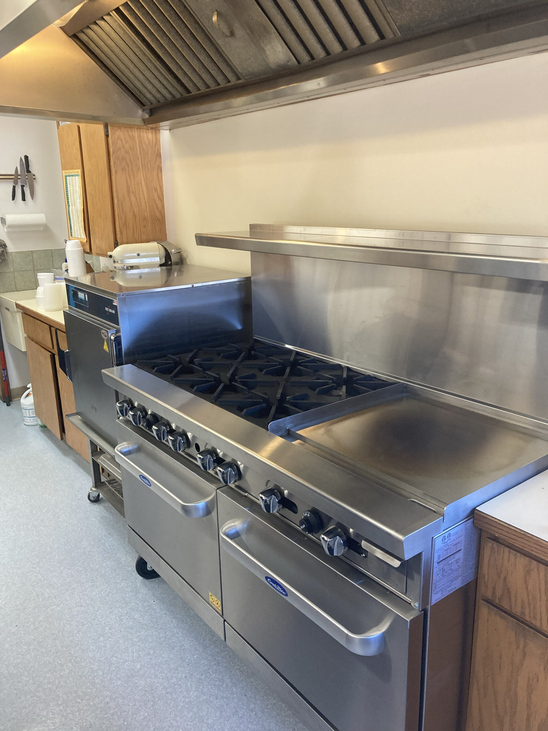 New Stove at Senior Center